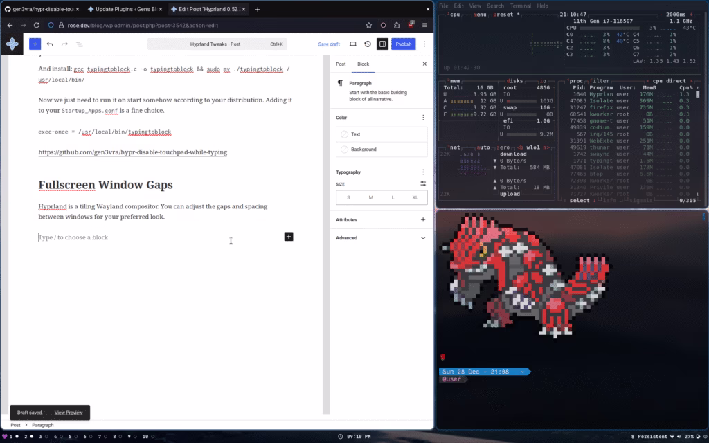 Windows with padding in between